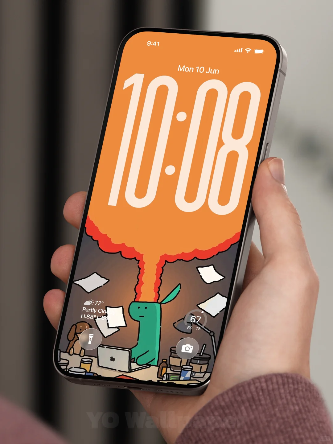 当iOS26遇上恐龙先生｜趣味手机壁纸｜499