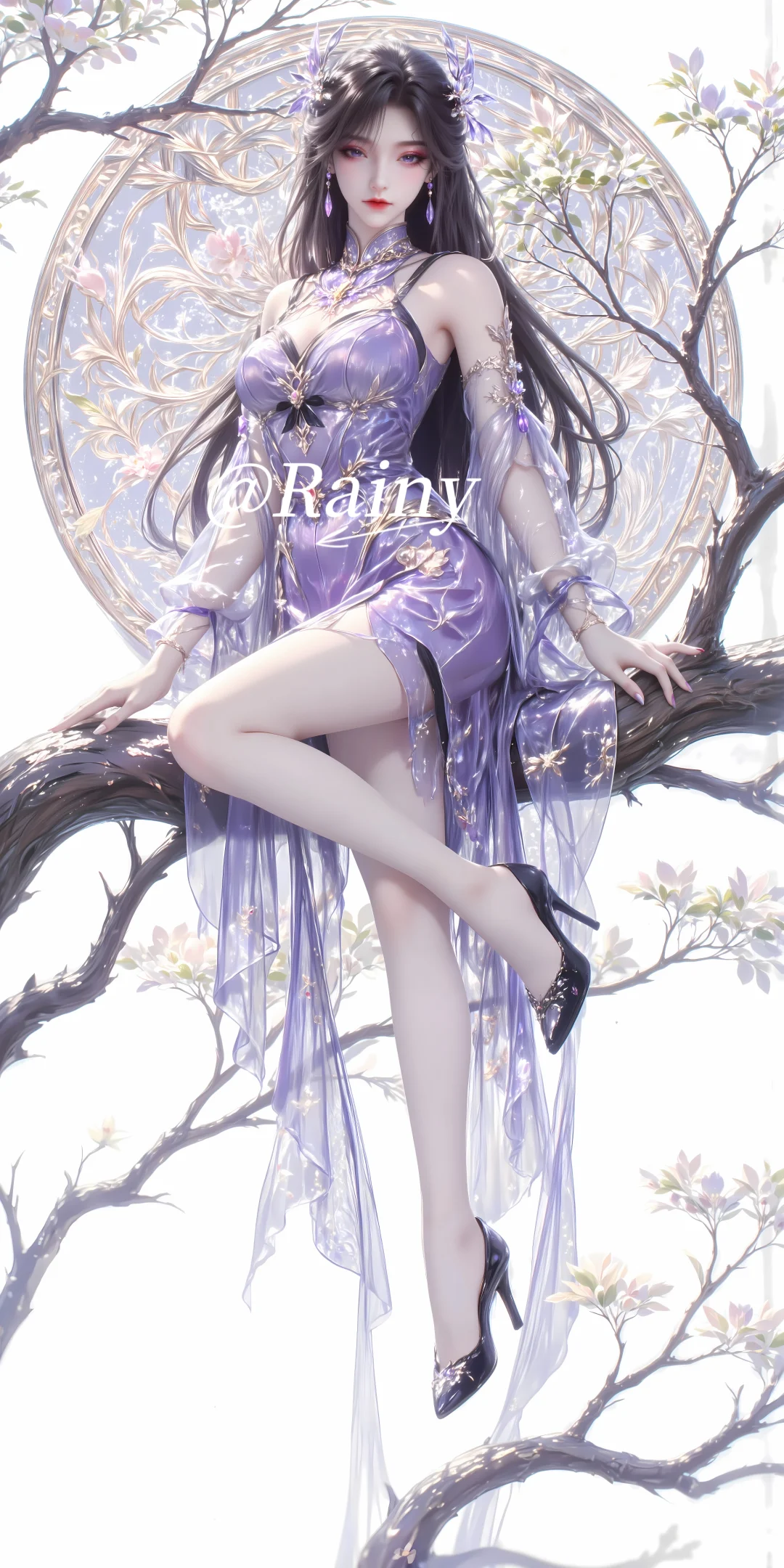 紫系女神7｜燕倾城，忧郁紫