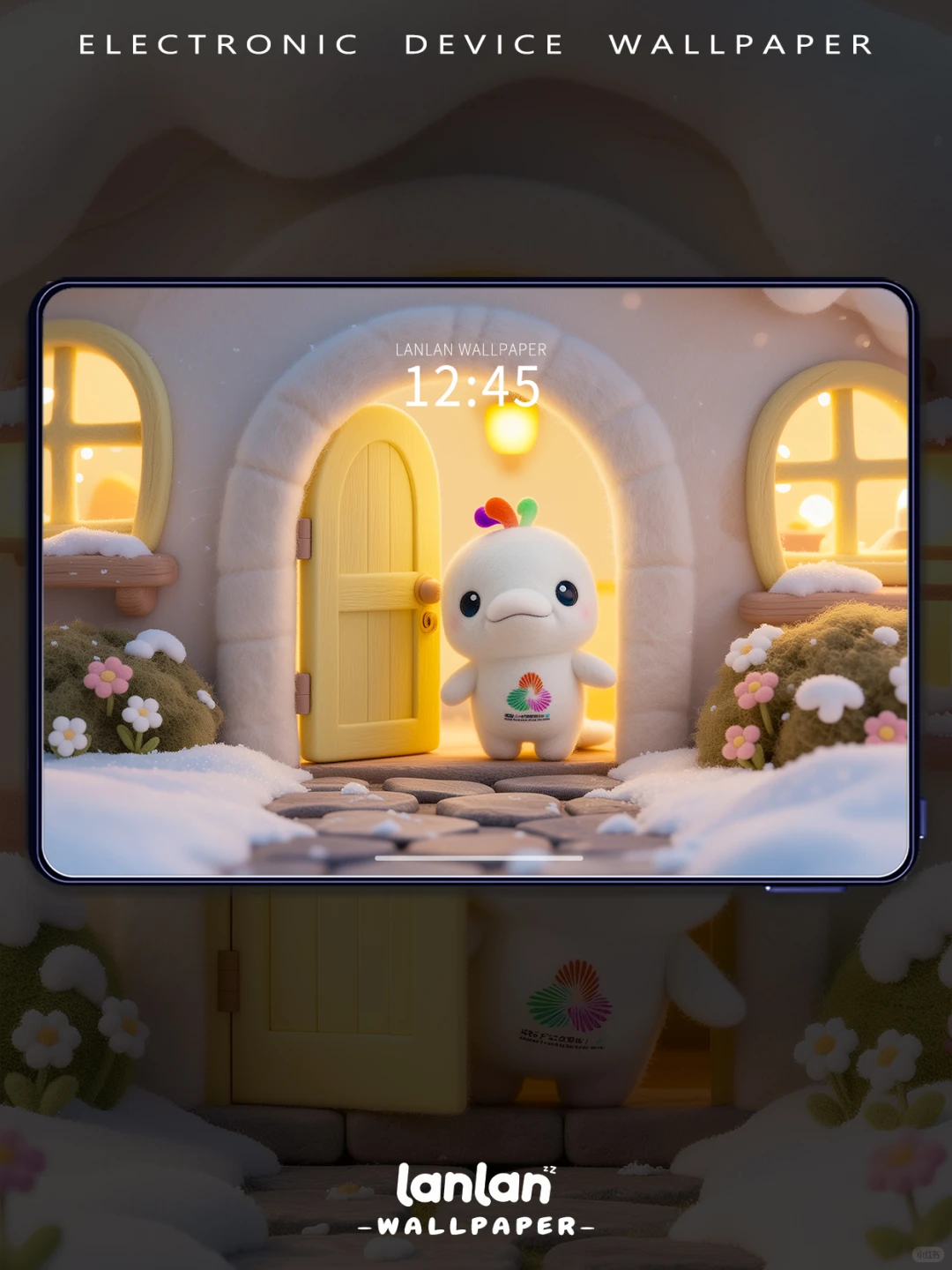 平板壁纸 | 大湾鸡 躲手机里悄悄探头🐣