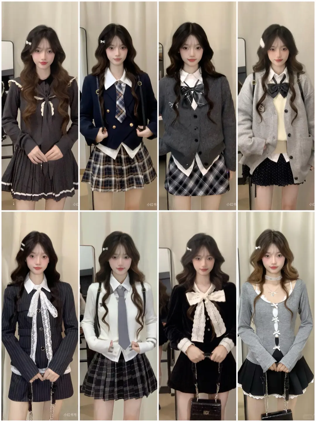 4⃣0⃣套|韩系少女感学院风穿搭🎀
