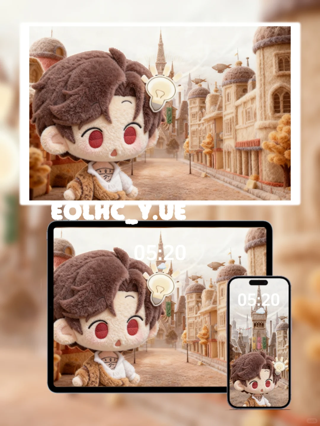 光夜星渊毛茸茸平板壁纸