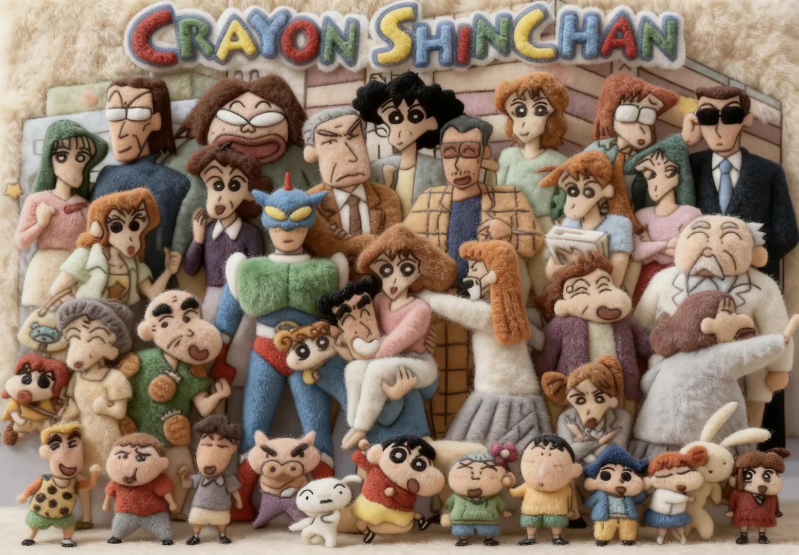 好可爱的小新毛绒壁纸！！