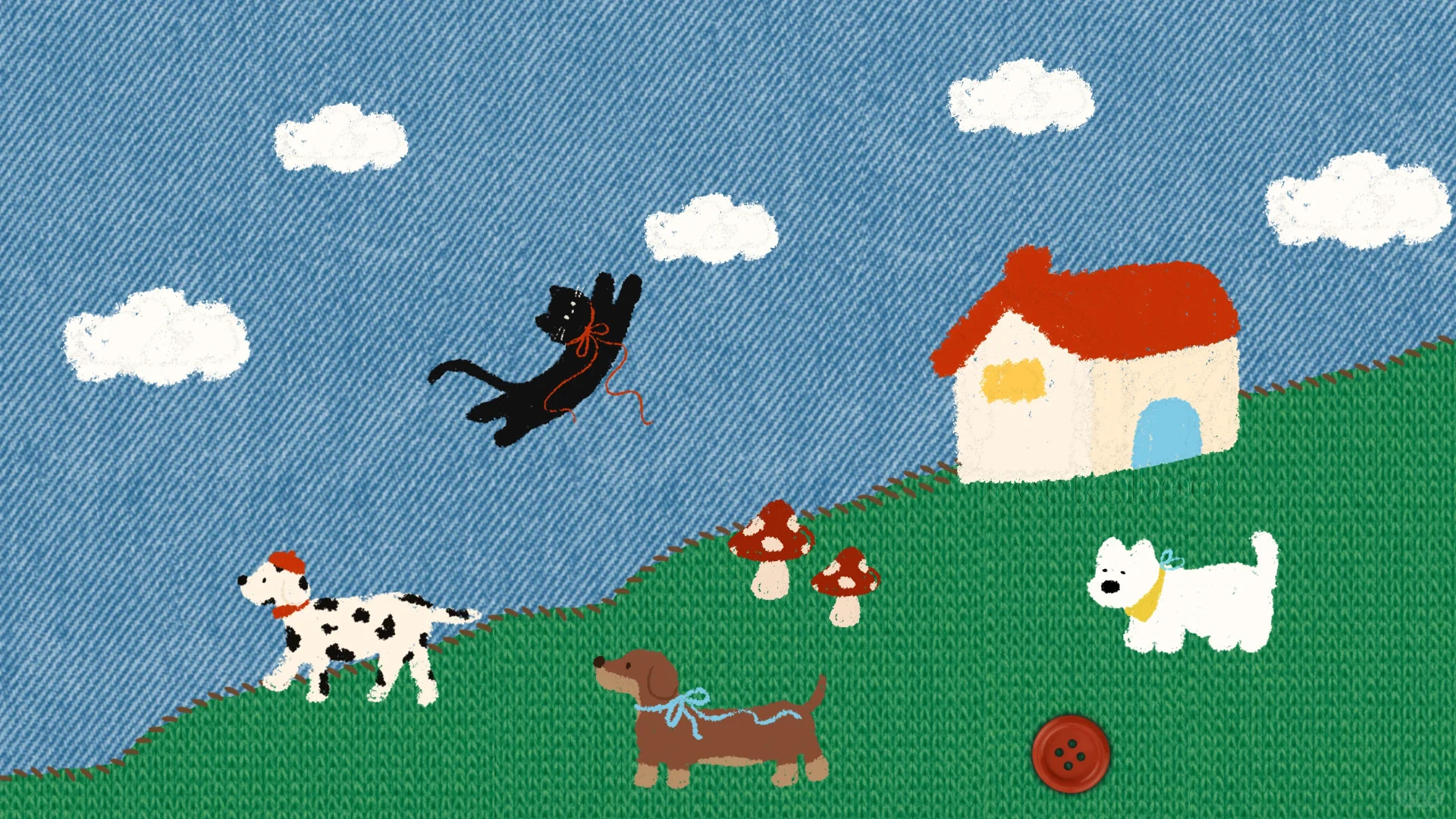 𝙎𝙝𝙖𝙧𝙚 🌟治愈系卡通iPad壁纸