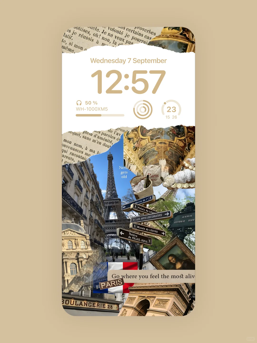 手机壁纸丨巴黎铁塔下的浪漫邂逅丨 544