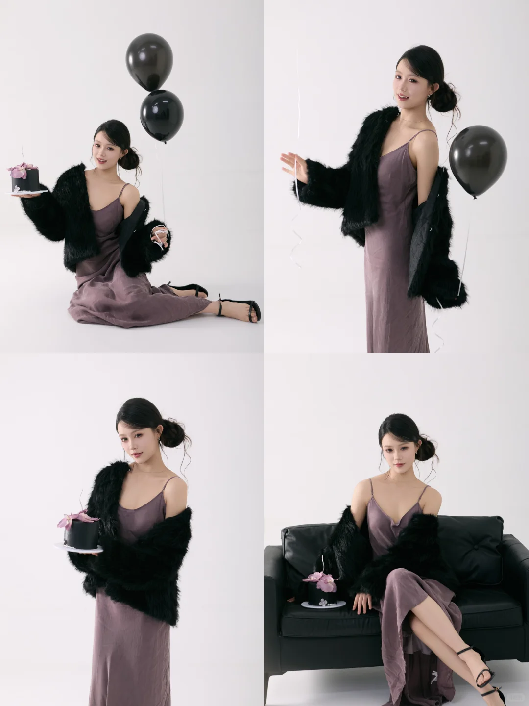 跟着露思拍韩系生日写真｜黑紫是永远的神