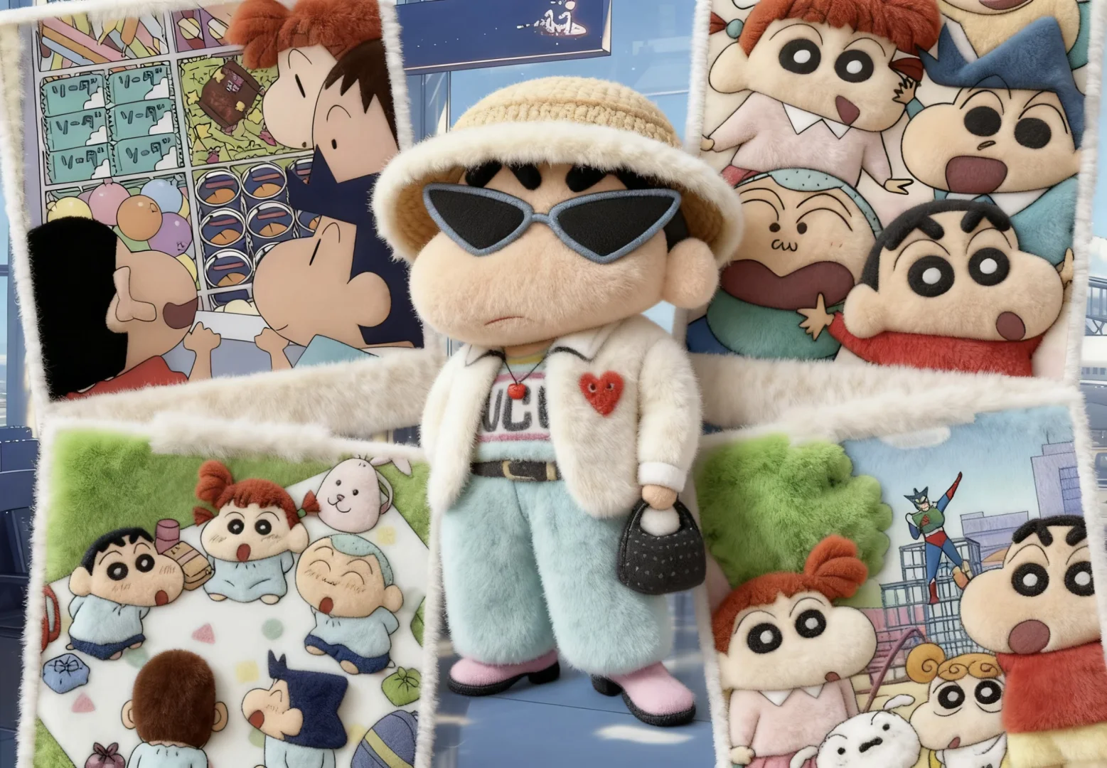 好可爱的小新毛绒壁纸！！