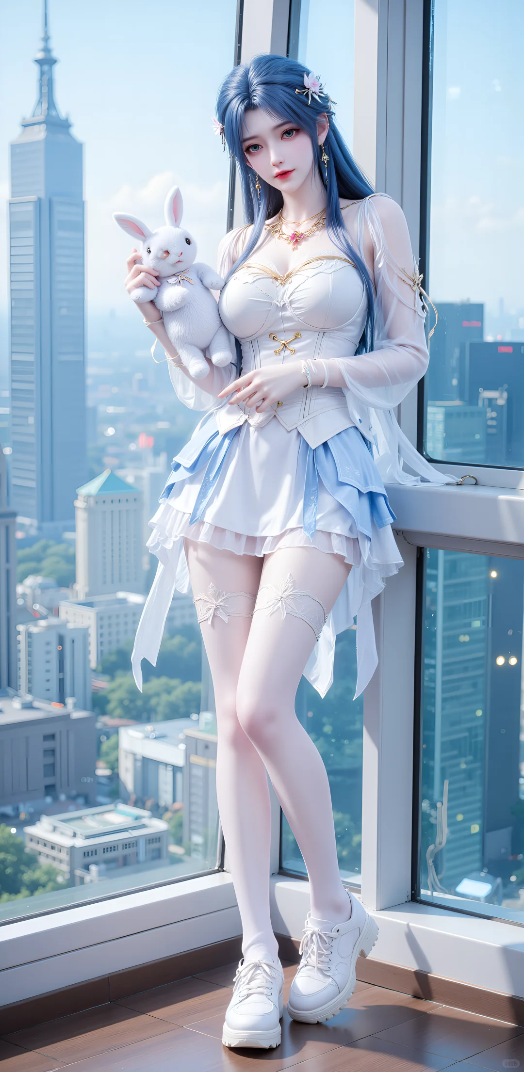 清漪，行走的衣架，左滑换装