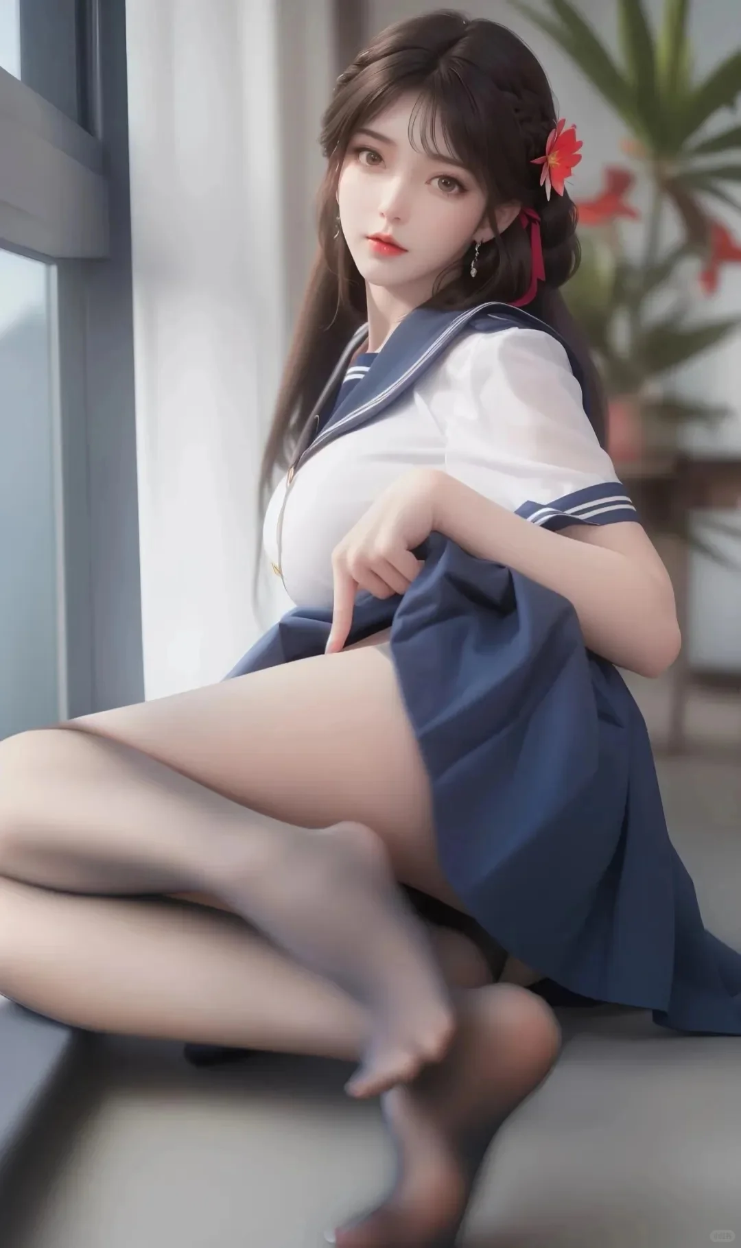 完美世界＃火灵儿 jk HS装