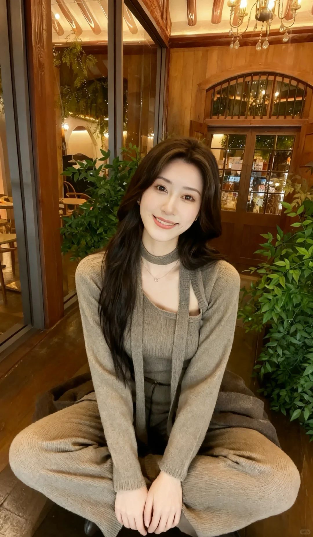 她好像知道自己很美，又好像不知道