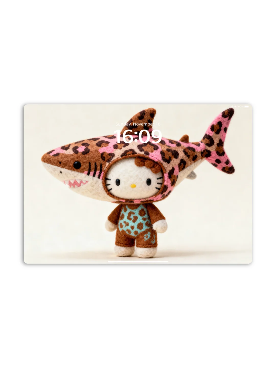 hellokitty可爱壁纸∎被粉色豹纹款鲨鱼戳中！