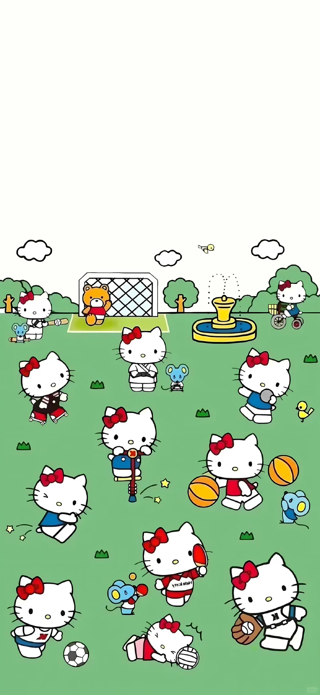 突然被这个壁纸治愈了！Hellokitty❤️