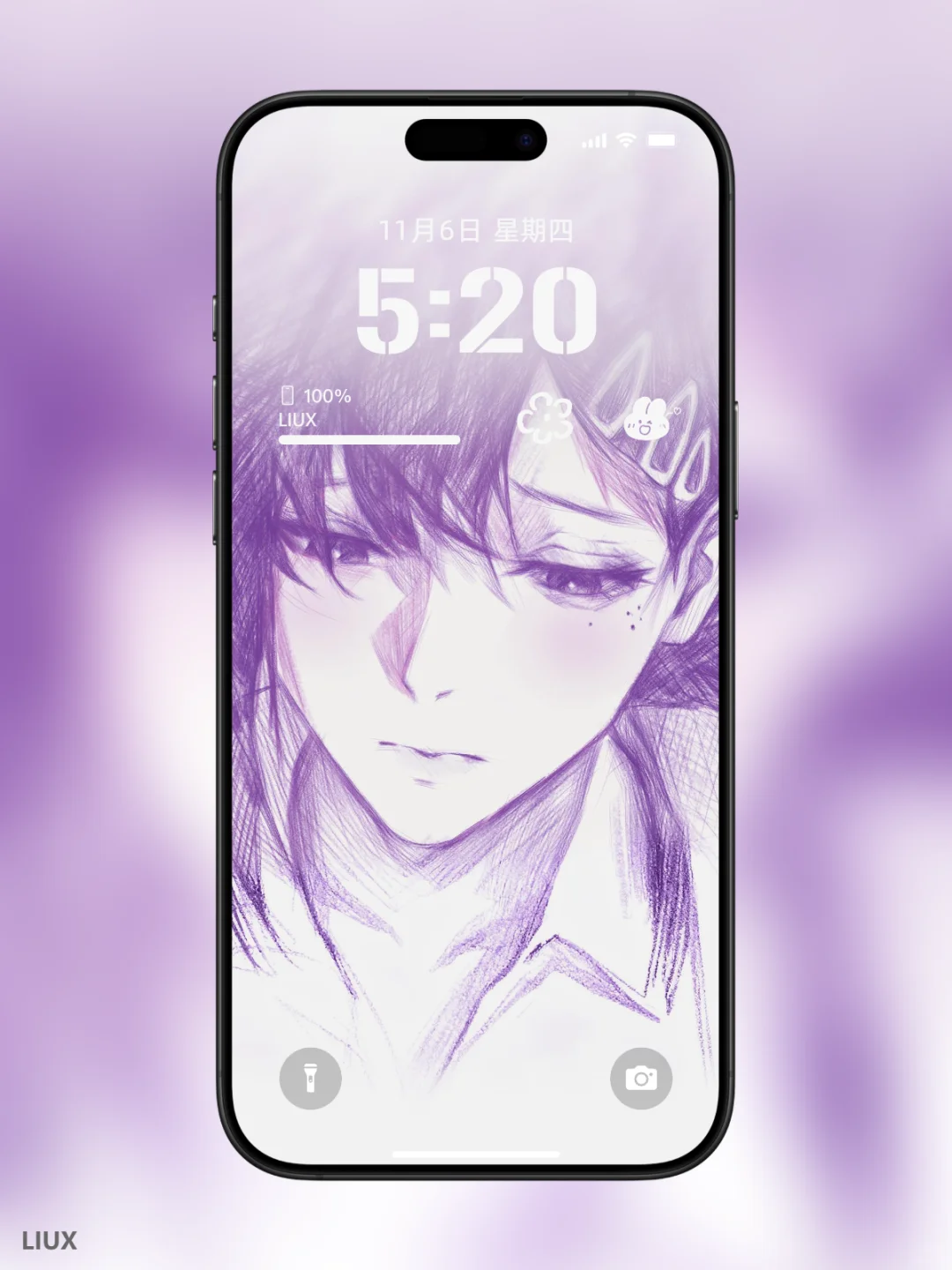 铅笔素描风东山小红动漫壁纸