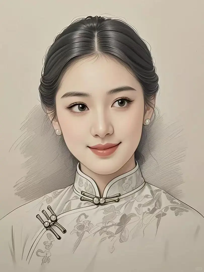 国风之美，东方韵，清冷感写实美女插画