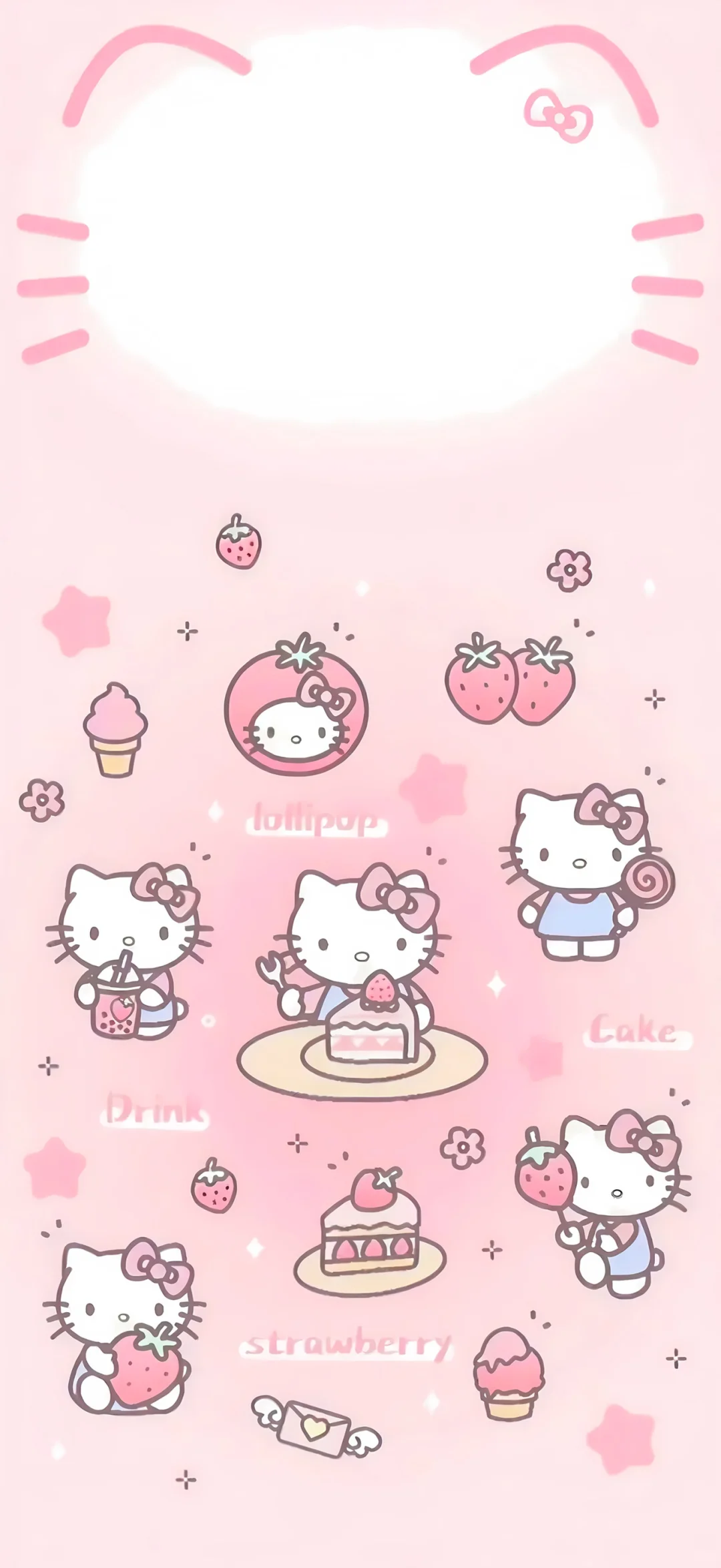 突然被这个壁纸治愈了！Hellokitty❤️