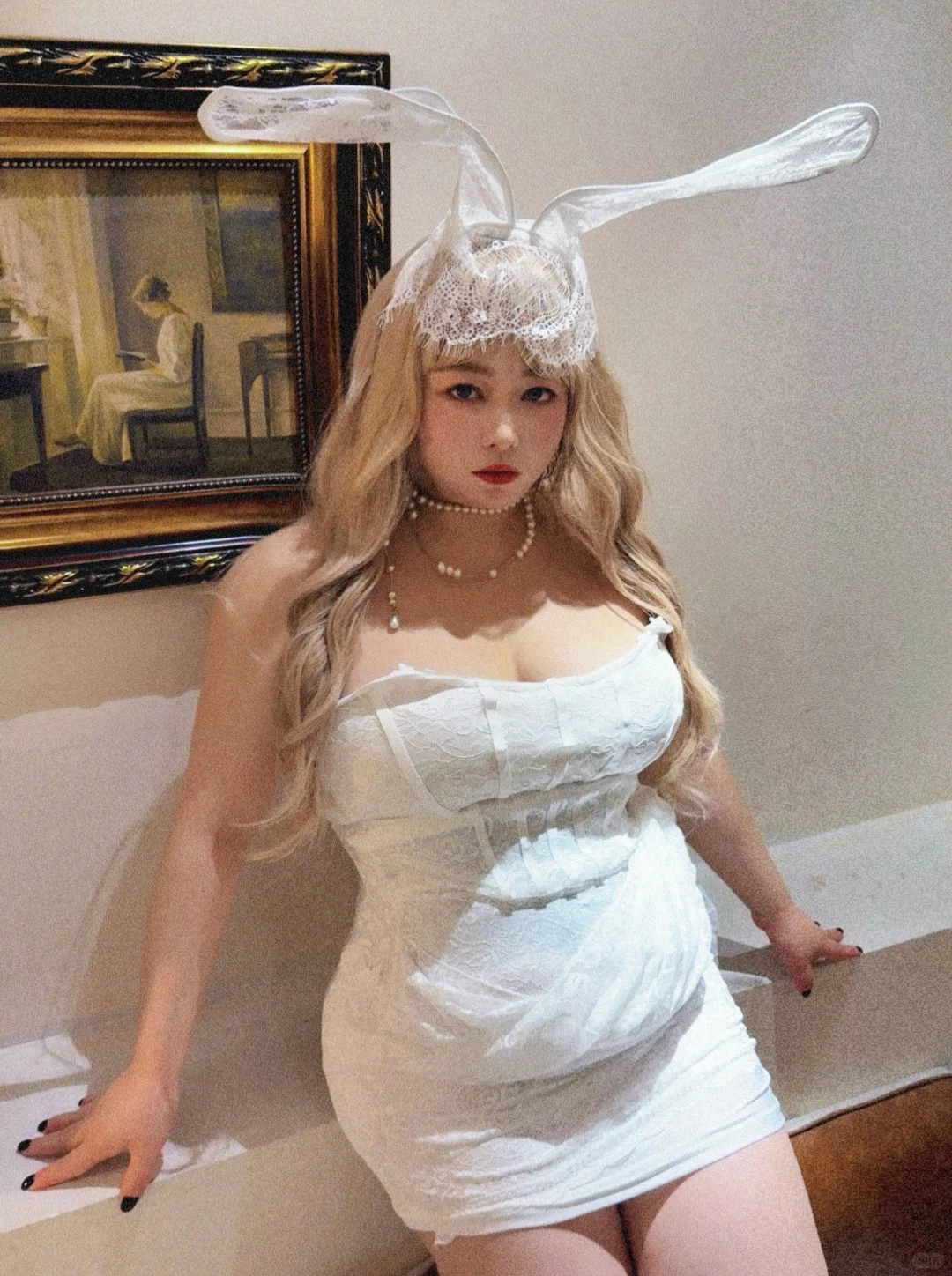 150斤｜超适合万圣节穿的蕾丝兔女郎🐰