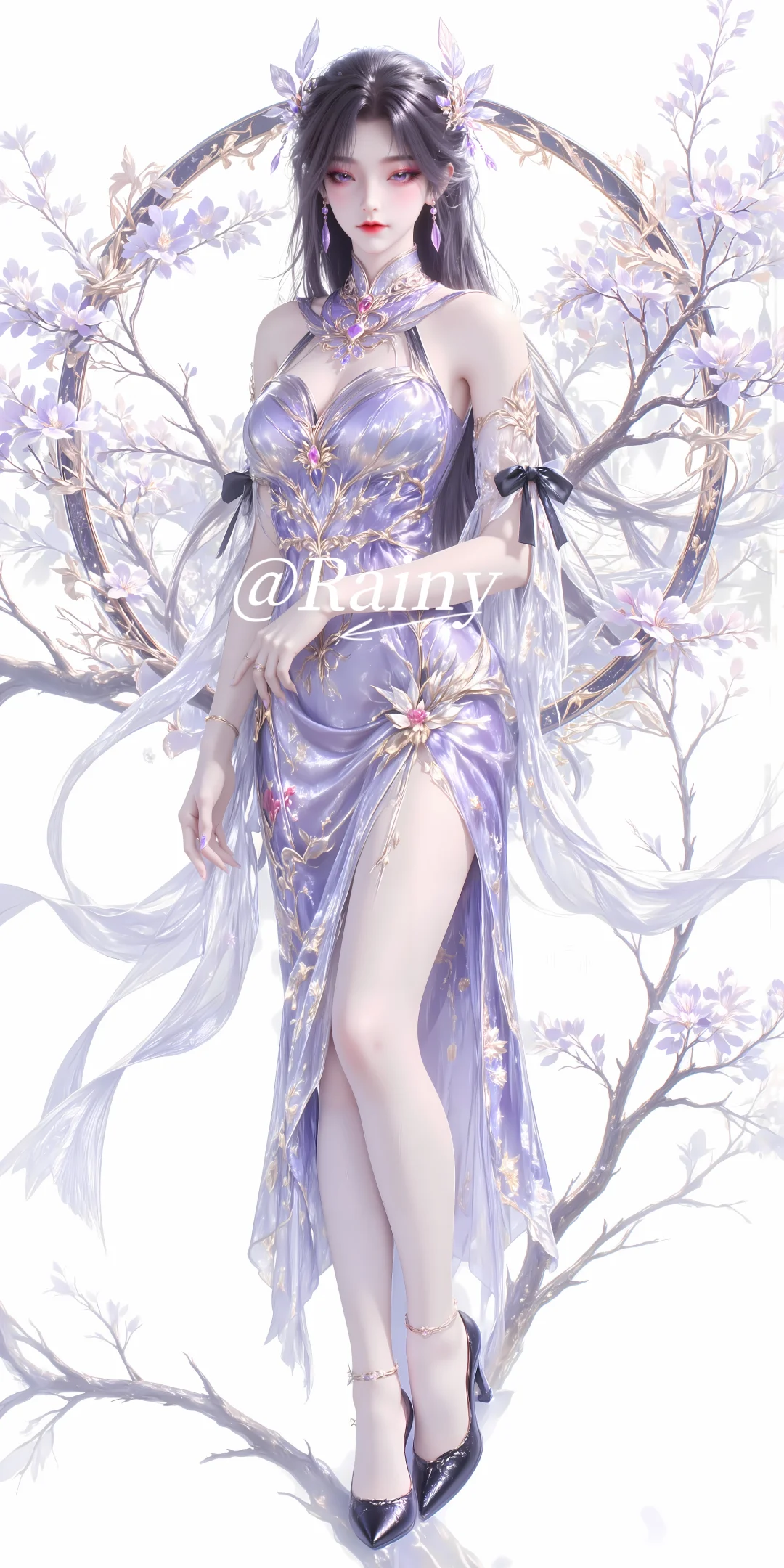 紫系女神7｜燕倾城，忧郁紫