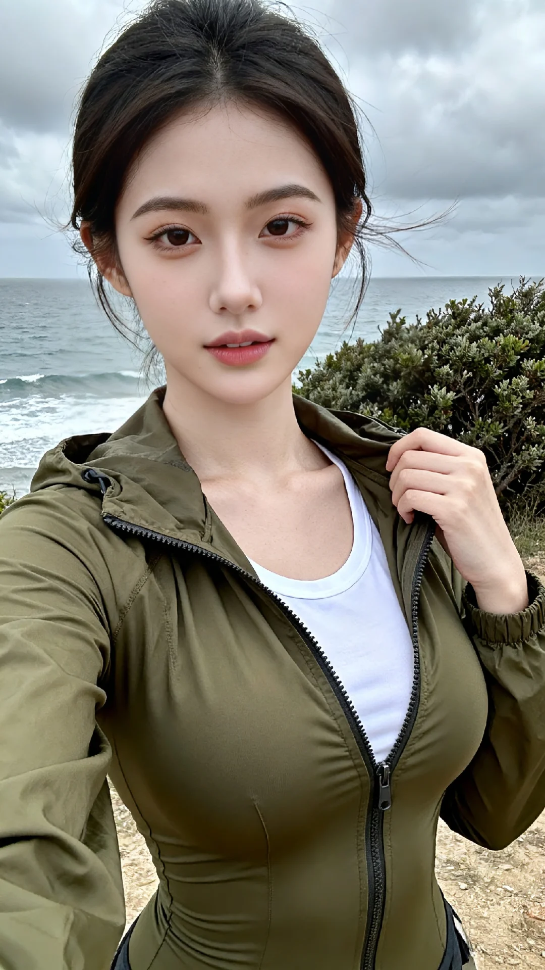 海边自拍（有ai提示词）