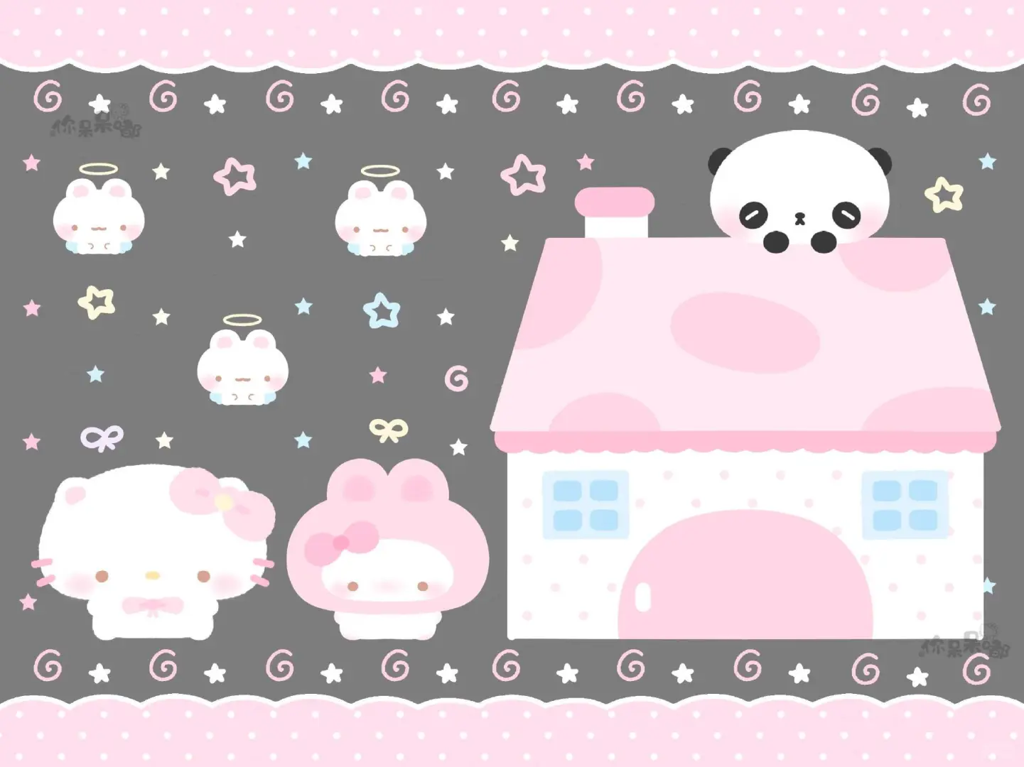 一组超可爱的 iPad+电脑壁纸