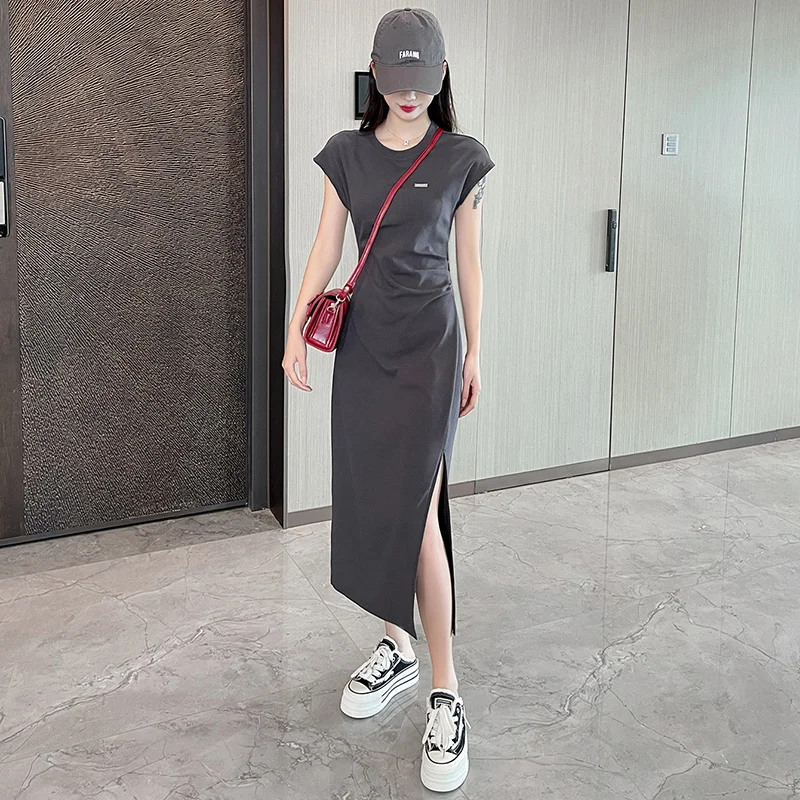 气质休闲女夏202新款轻奢高级感修身t恤