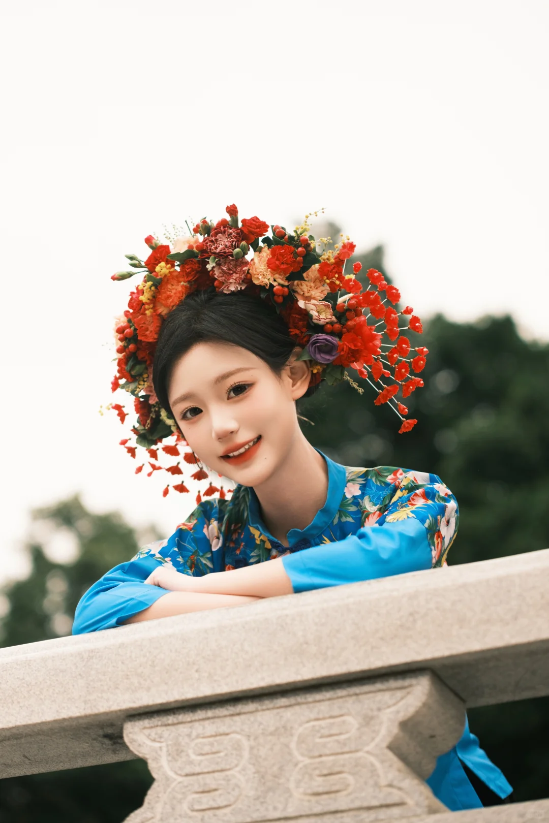 泉州簪花新品🌺传统渔女服＋真花才出片！