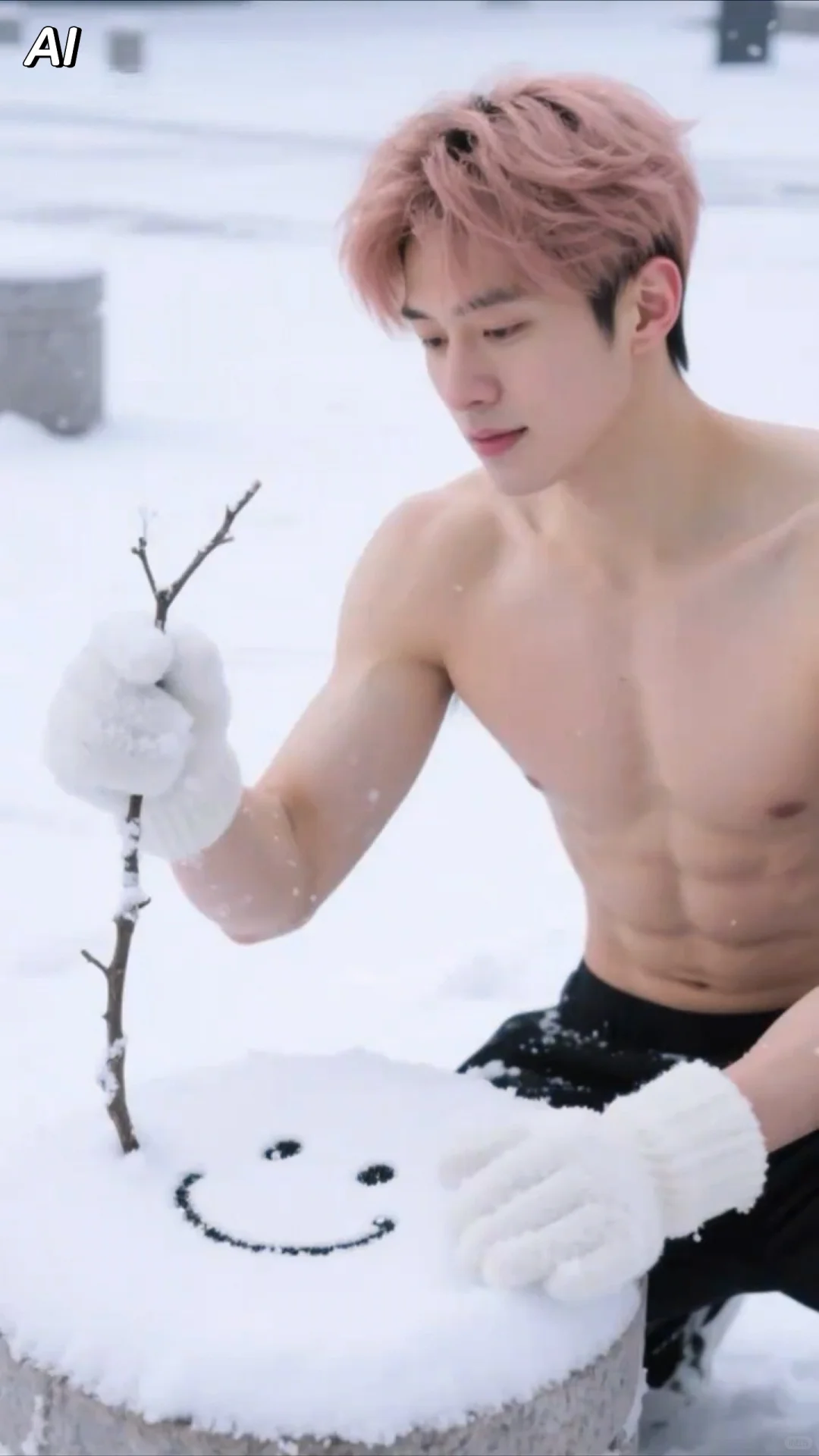 帅气如糖，给生活加点甜，时尚AI型男