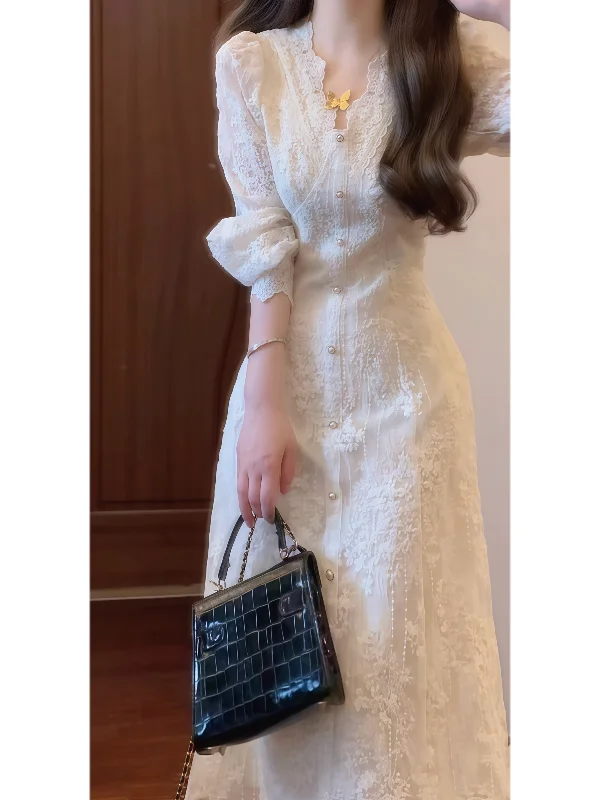 温柔法式仙女裙👗✨