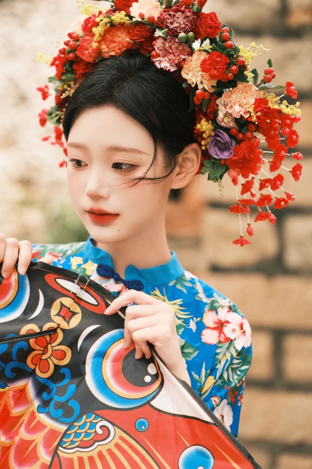 泉州簪花新品🌺传统渔女服＋真花才出片！