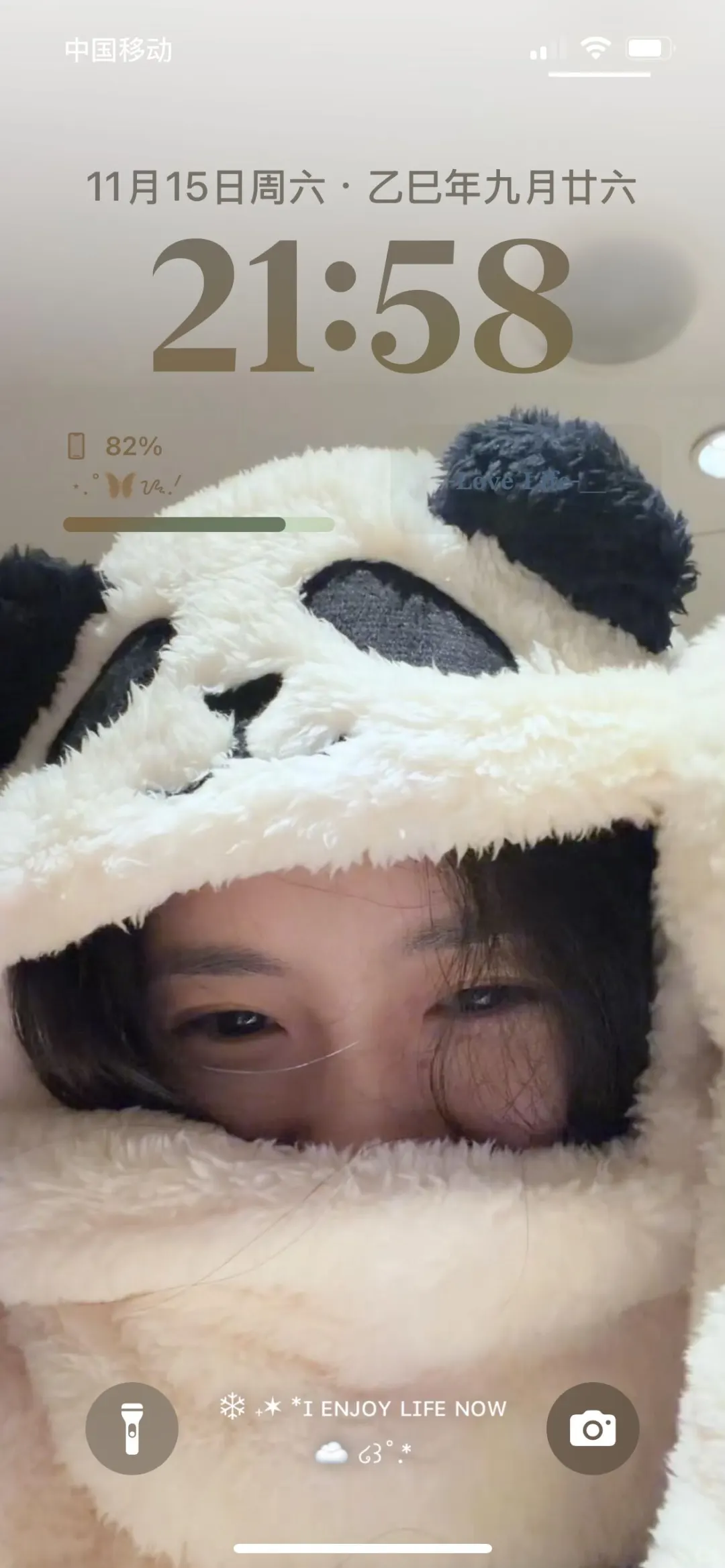 刘浩存小熊猫壁纸‼️