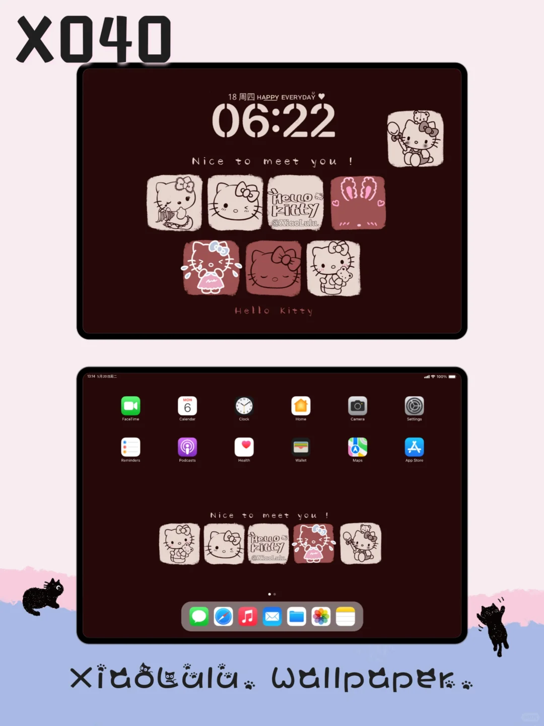 X040丨平板壁纸丨可爱kityy壁纸丨正念壁纸