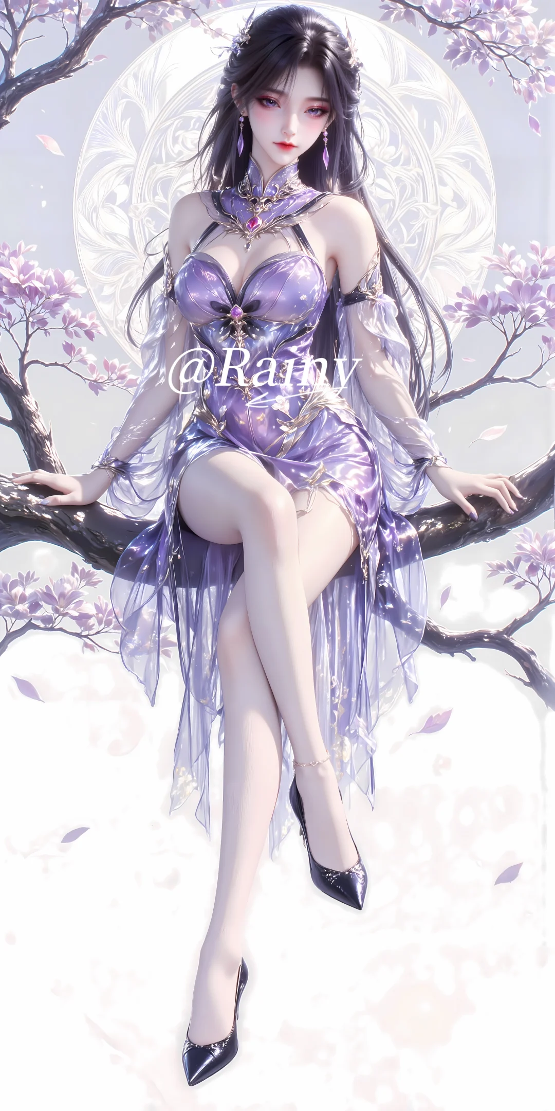 紫系女神7｜燕倾城，忧郁紫