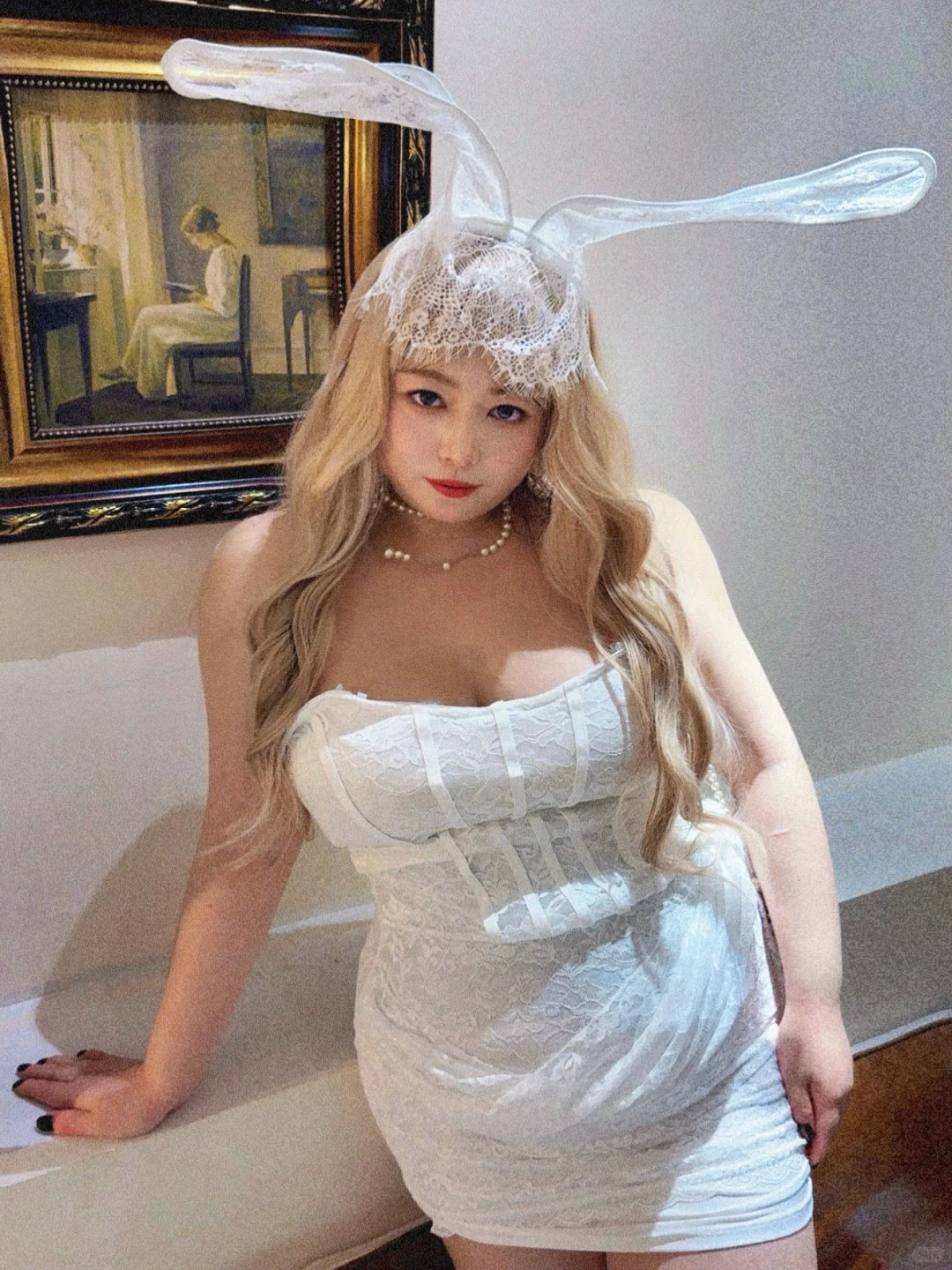 150斤｜超适合万圣节穿的蕾丝兔女郎🐰