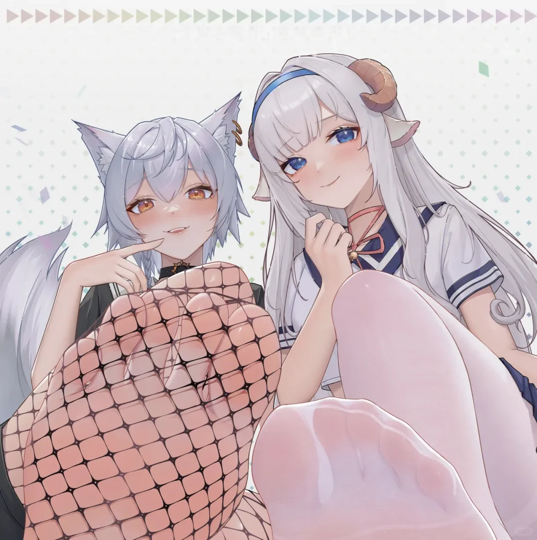 壁纸｜渔网、白丝、裸足