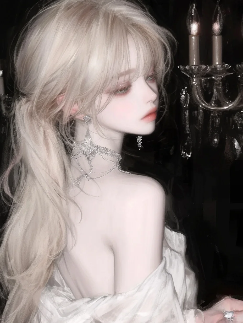 AI跑图分享｜礼服金发女