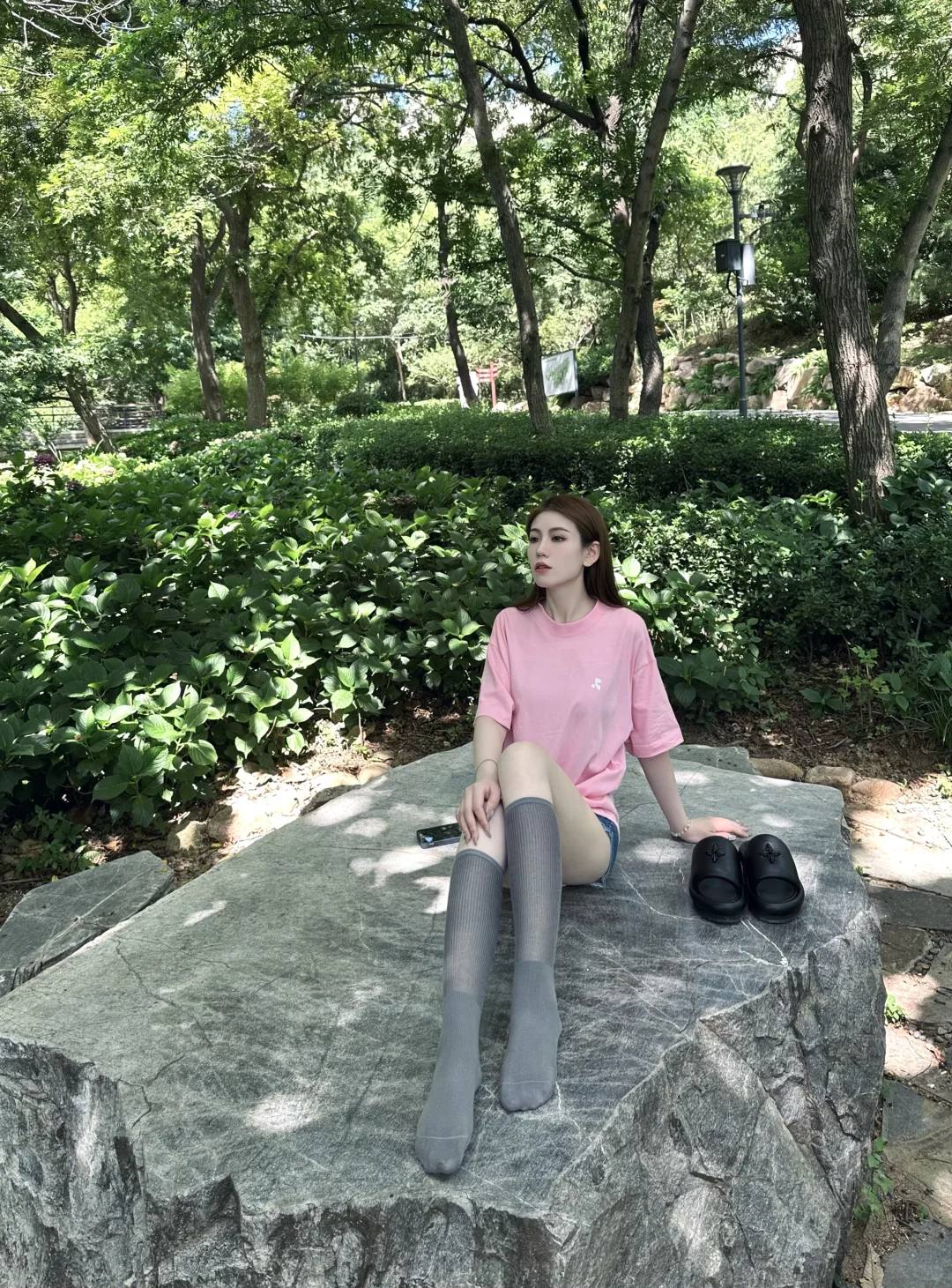 我宣布！灰色小腿袜就是显腿细的神！