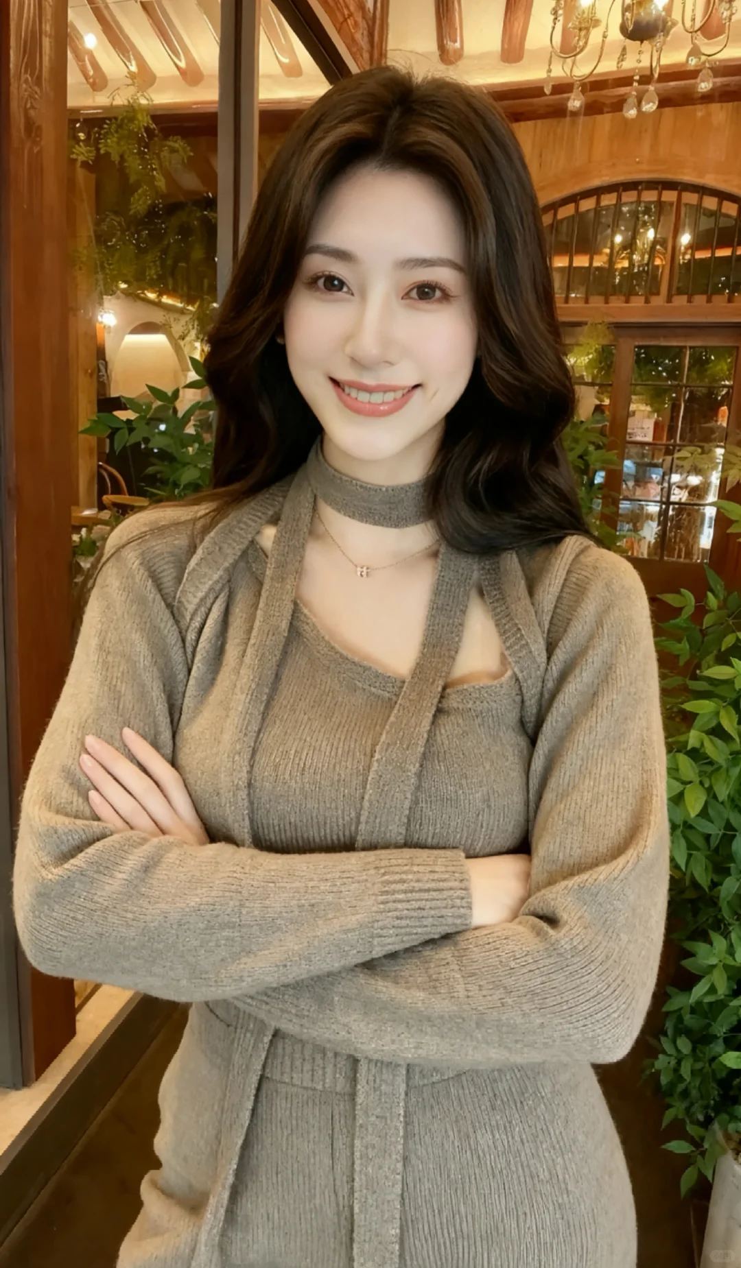 她好像知道自己很美，又好像不知道