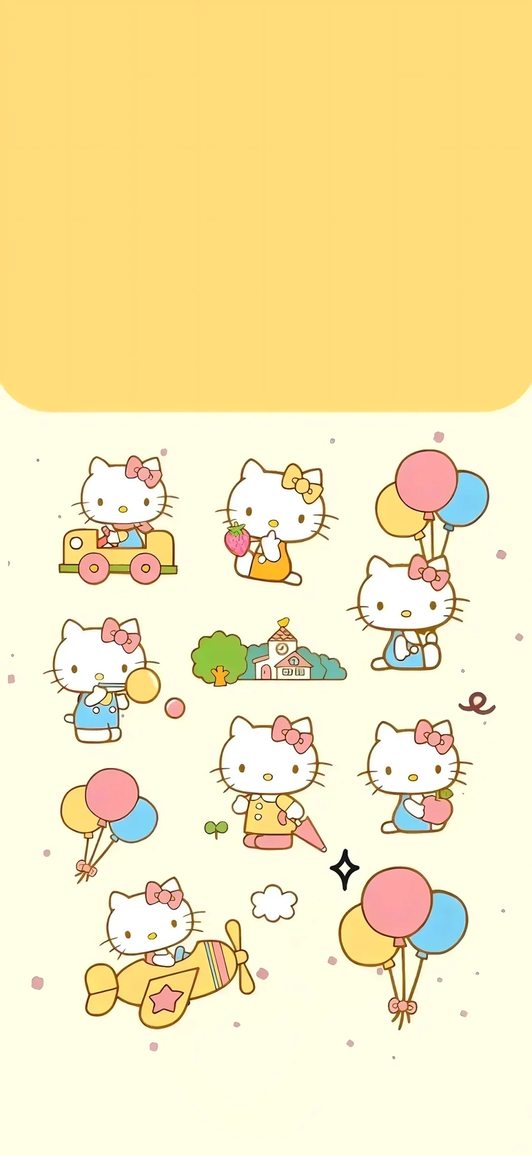 突然被这个壁纸治愈了！Hellokitty❤️