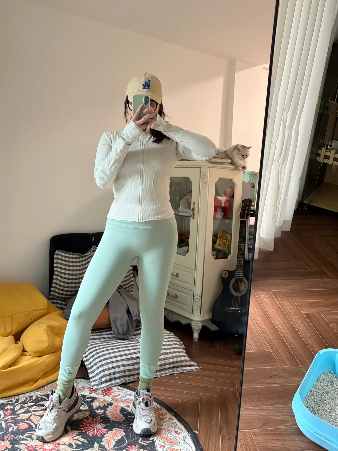 秋冬也要运动、瑜伽裤穿起来