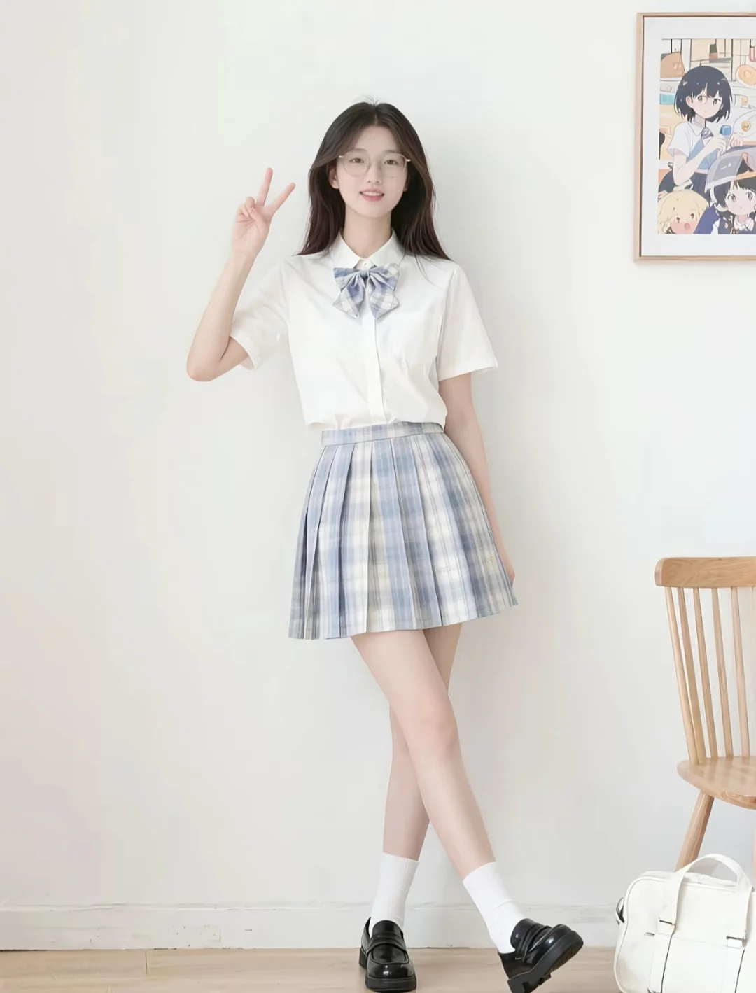 短袖jk太好看了！快穿上来！