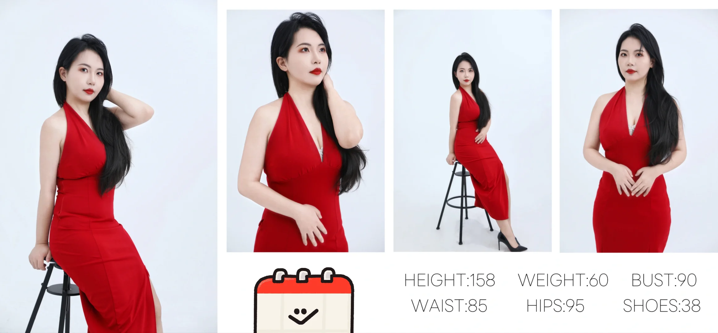 新拍了四组模卡