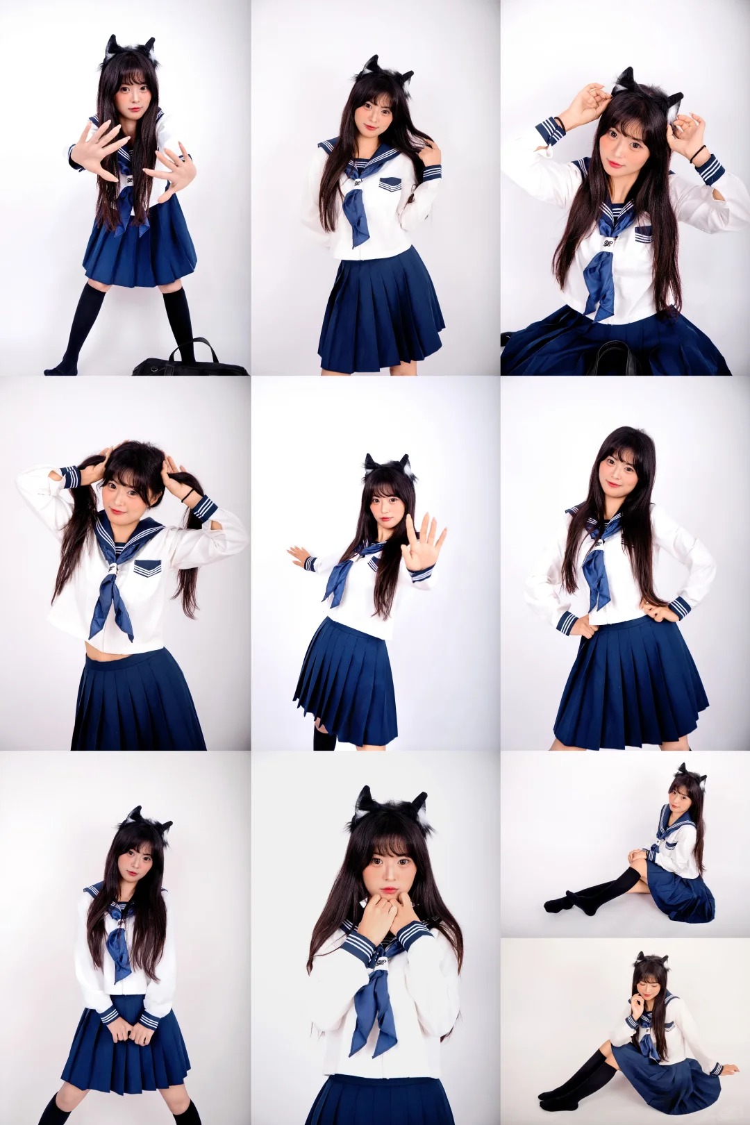 ✨超元气jk少女拍照姿势分享！