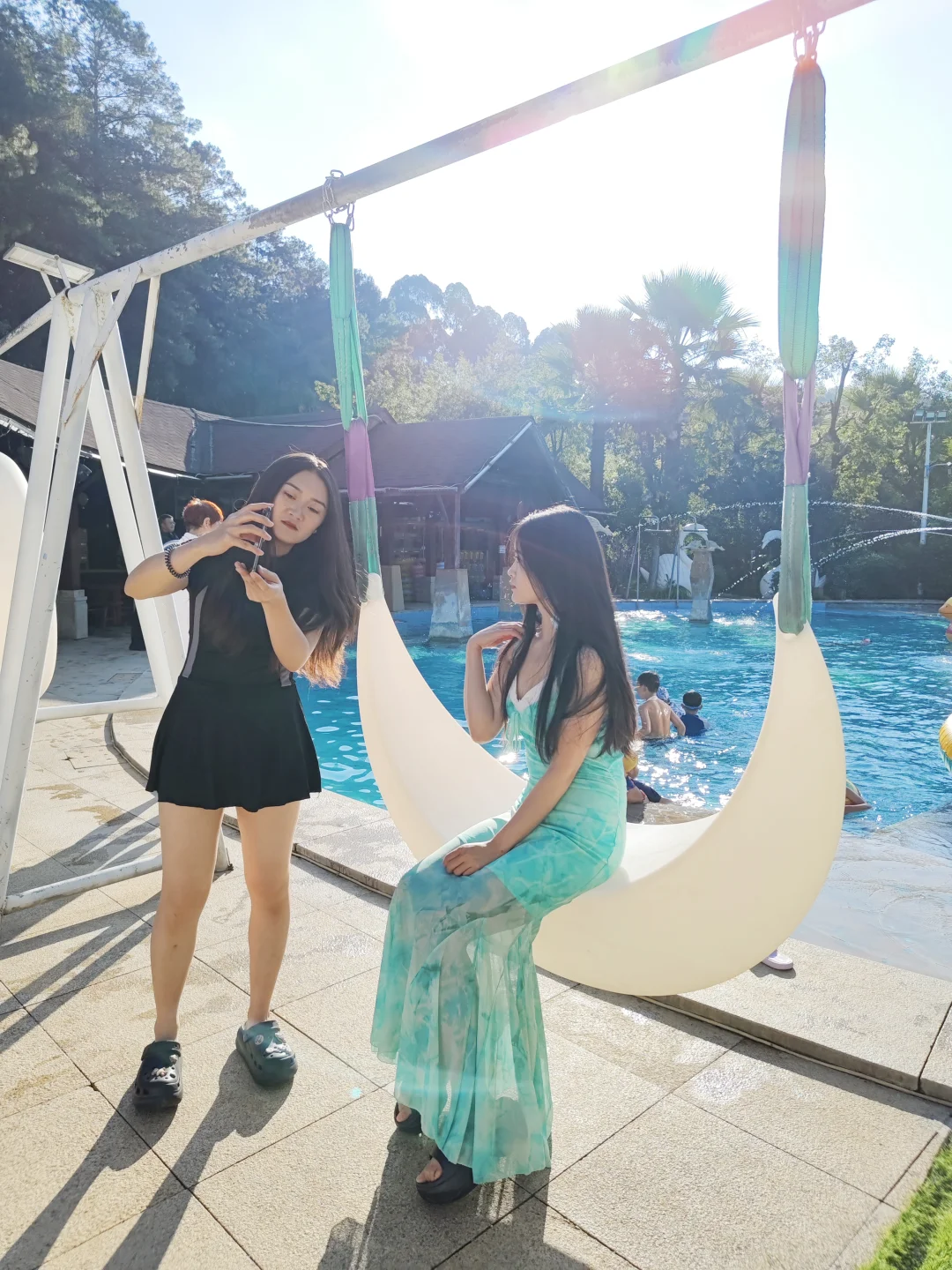 今日泡温泉♨️，我够靓💥