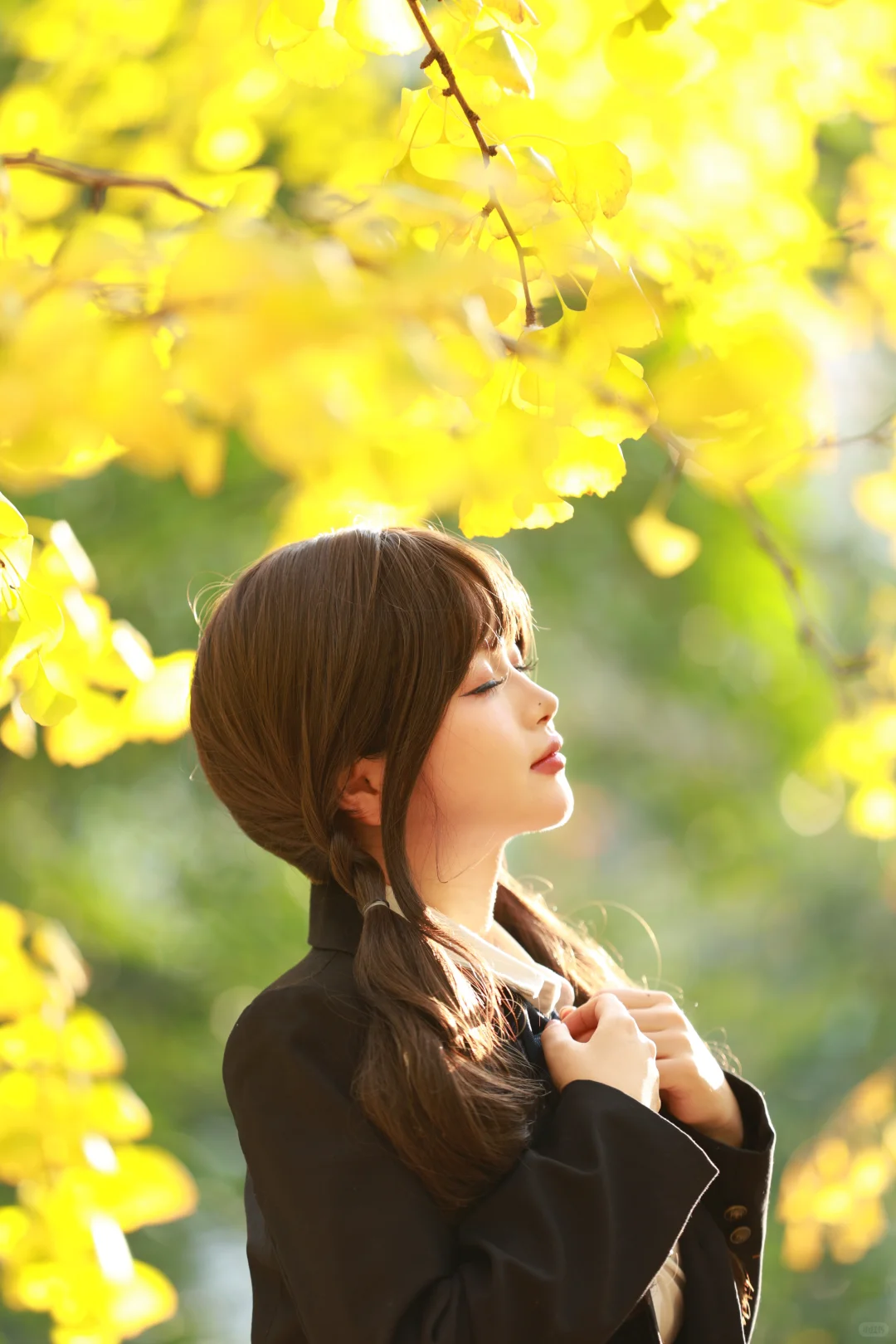 11.16实拍华科银杏jk绝美（可约拍丝）