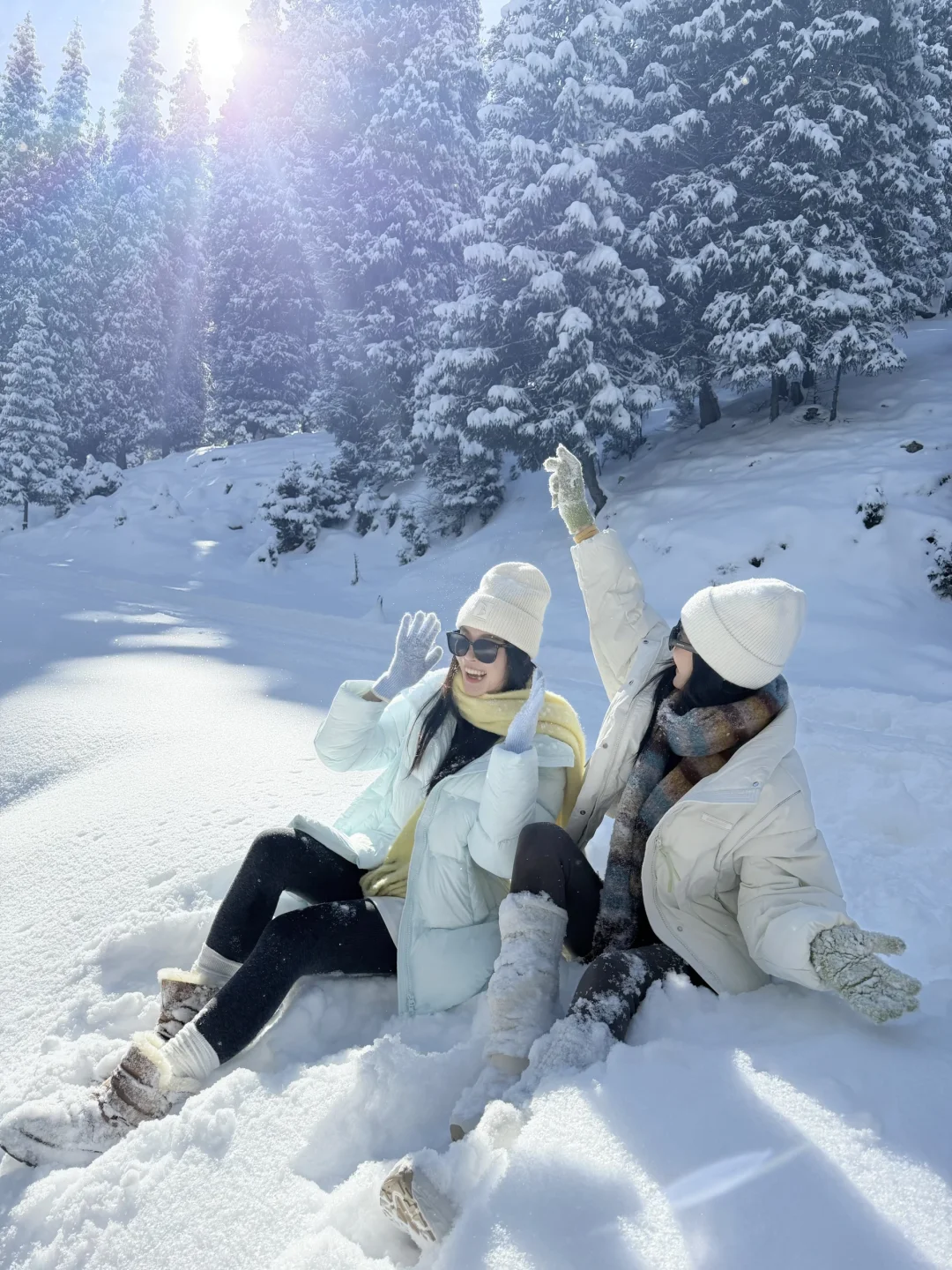 提前预习一些雪地拍照姿势 ❄️好有生命力！