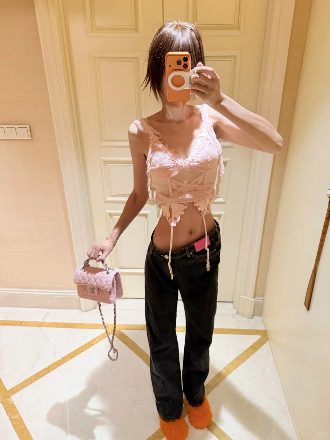 蕾丝粉🩷ootd🤳🦋