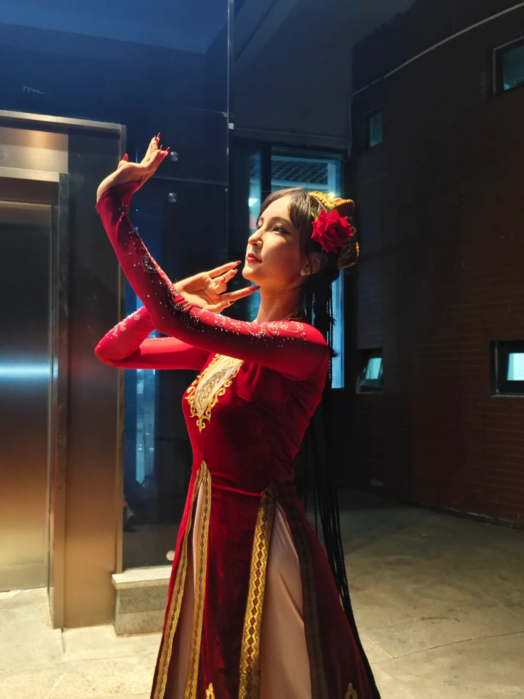 一朵娇艳的石榴花