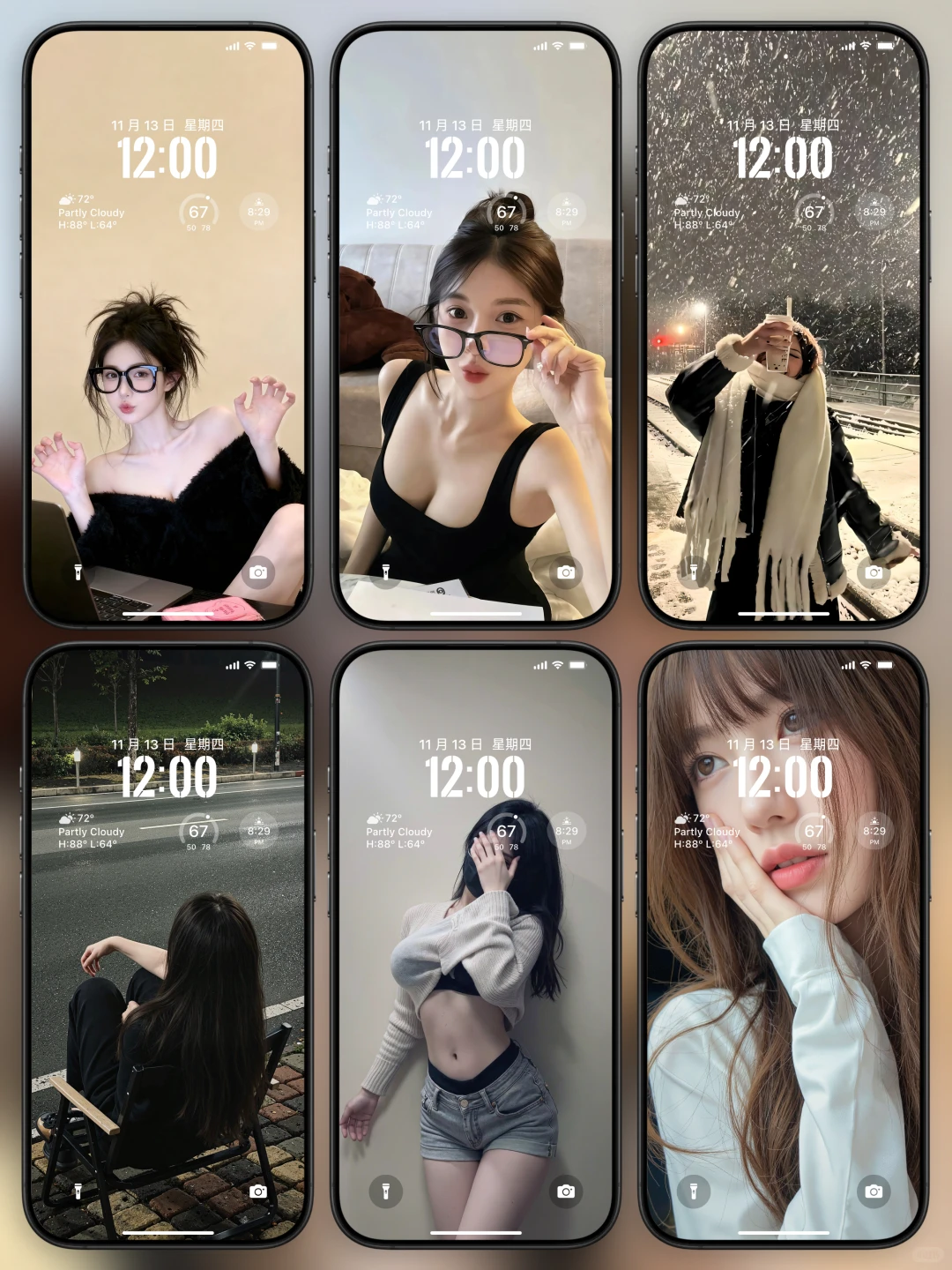 精选高级氛围感手机锁屏壁纸丨简介拿图