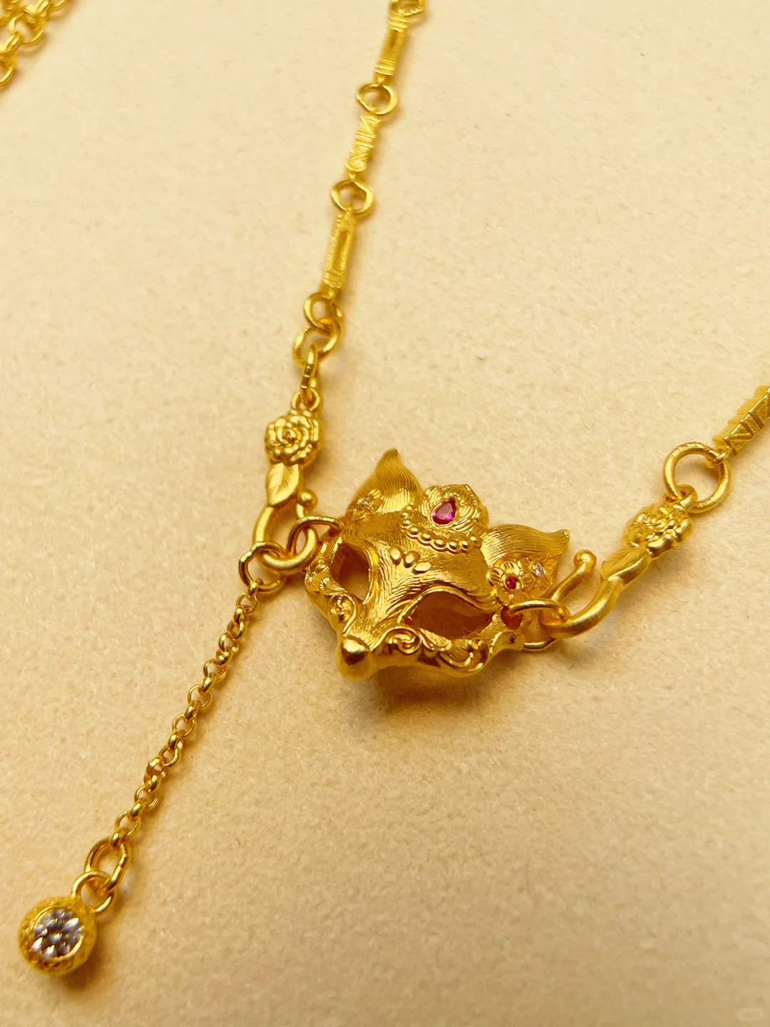 孟庆国非遗黄金澜焰·狐狸面具