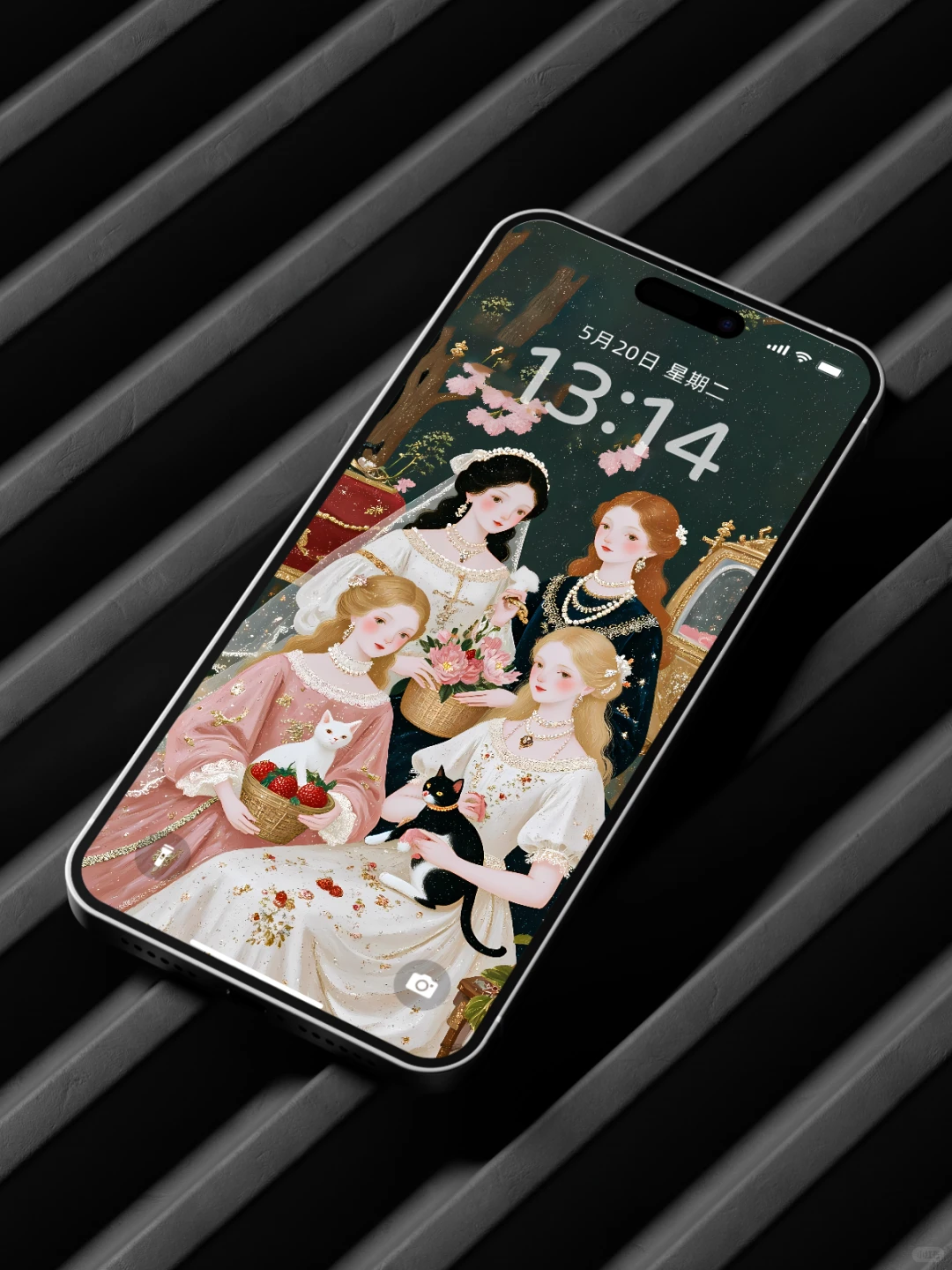 手机壁纸古早高清全屏高级|鎏金公主风|B57