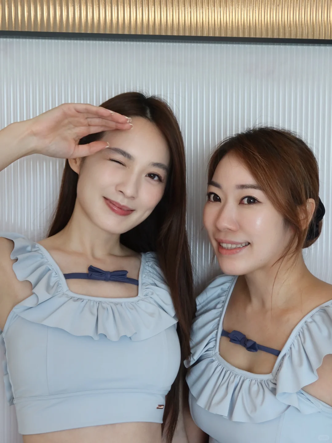 穿姐妹瑜伽服～🩵