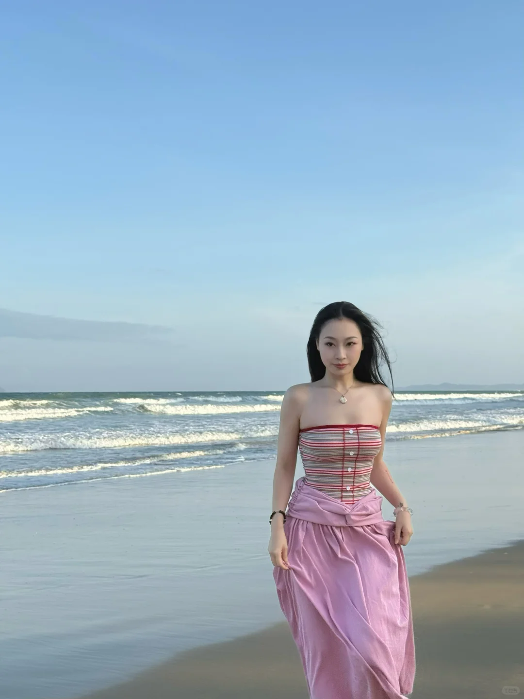 分享粉色系海岛穿搭～